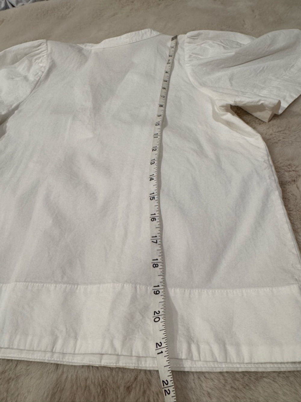 Anthropologie White Pintuck Popover Top - Picture 4 of 14